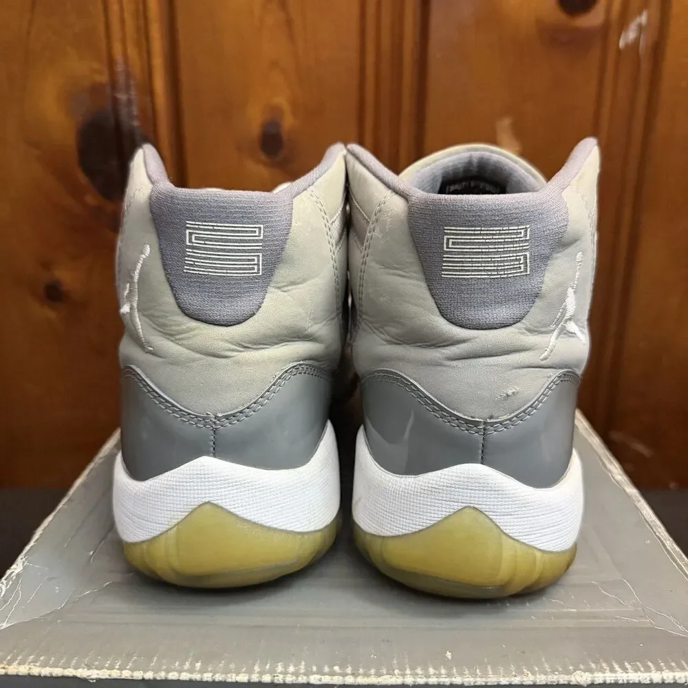 Jordan 11 Cool Grey Size 9.5 Men 2010 Retro Release (378037-001) OG Box Lid